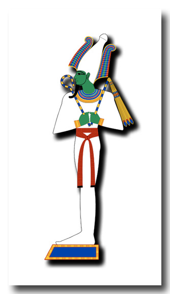 Ancient Egyptian God Osiris - King of the Afterlife. Courtesy: Wikipedia Author:Jeff Dahl GNU Free Documentation License Ancient Egyptian God Osiris - King of the Afterlife